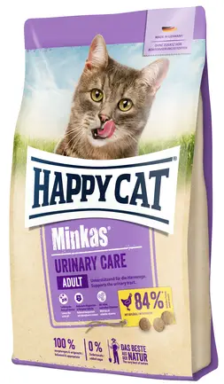 Сухий корм Happy Cat Minkas UrinaryCare Geflugel для котів д/профілактики сечо-кам&#039;яних хвороб з птицею, 1,5 кг, 70376