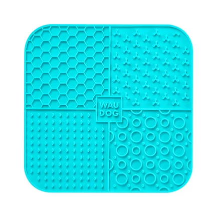 Килимок для злизування WAUDOG Silicone, 190х190х10 мм, блакитний: додаткове фото 3