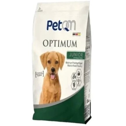 PetQM Dogs Optimum Junior 15 kg сухий корм Юніор з птицею