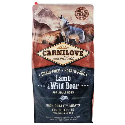Сухий корм Carnilove Lamb & Wild Boar для дорослих собак всіх порід, ягня та кабан, 12 кг: додаткове фото 3