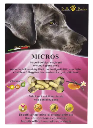 Печиво для собак «Micros mix» зі смаком ванілі та караКрейдаі, 300 г