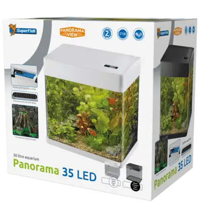 Акваріум скляний - Superfish Panorama 35 LED BLACK (A4052035): додаткове фото 3