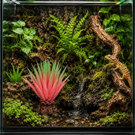 Штучна рослина Hobby Terra Succulent 1 14 см (37730) для тераріуму, акватераріуму та палюдаріуму: додаткове фото 3