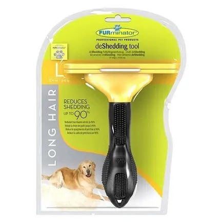 FURminator Large Long Hair Тример для вичісування великих собак з довгою шерстю, з кнопкою 100х8мм
