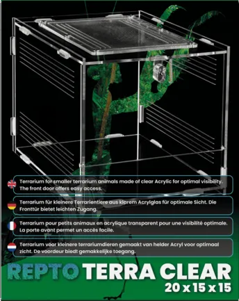 Тераріум REPTO TERRA CLEAR 20X15X15,3 (R1100765): додаткове фото 3