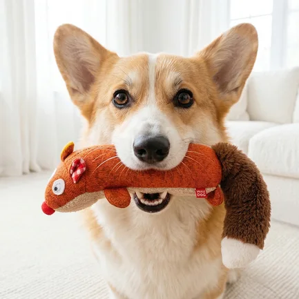 Іграшка для собак WAUDOG Fun Plush Лисиця, трикотаж, Ш 5 см, Д 18 см, M: додаткове фото 4