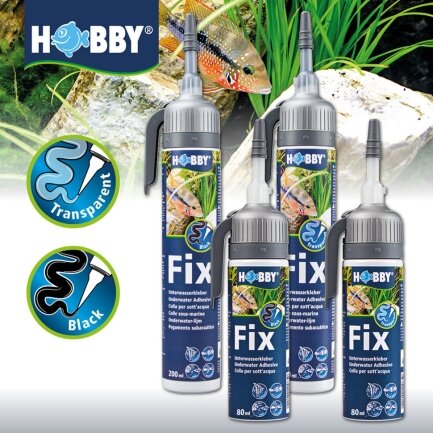 Клей, герметик акваріумний прозорий Hobby Fix Underwater Adhesive transparent 75мл (11968) — Фото 5