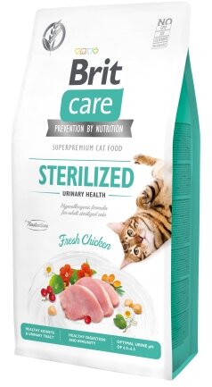 Сухий корм Brit Care Cat GF Sterilized Urinary Health для стерилізованих котів, з куркою, 7 кг