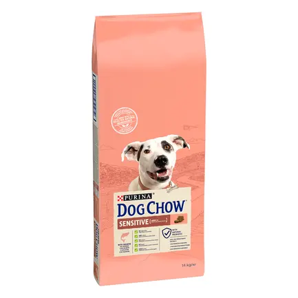 Сухий корм DOG CHOW Sensitive Adult 1+ для дорослих собак схильних до алергії з лососем 14 кг: додаткове фото 3