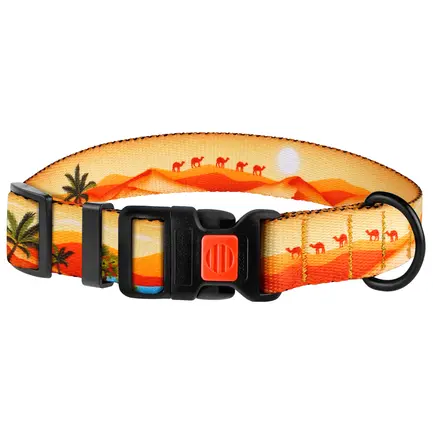 Нашийник для собак BronzeDog Urban Travel нейлоновий з пластиковою пряжкою Пустеля XL: додаткове фото 3