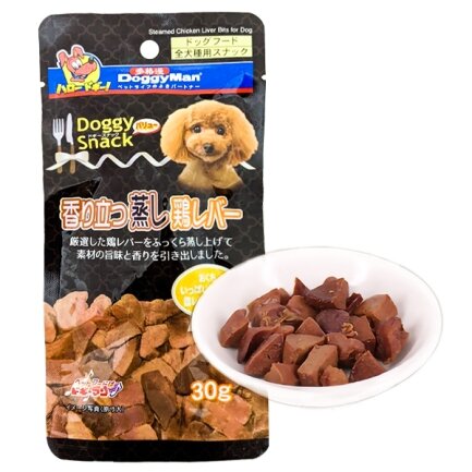 DoggyMan Steamed Chicken Liver Bits ДОГГІМЕН КУРЯЧА ПЕЧІНКА НА ПАРУ ласощі для собак 0,03 кг