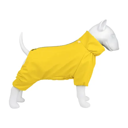 Дощовик для собак WAUDOG Clothes, водонепроникний, XS25, В 36-38 см, С 26-28 см, жовтий