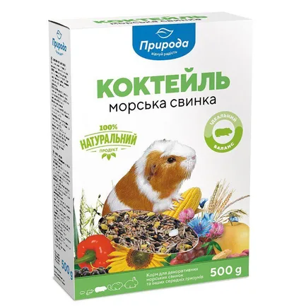 Корм Природа Коктейль «Морська свинка» для морських свинок, 500 г