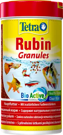 Корм Tetra Rubin Granules для акваріумних рибок, для яскравості забарвлення, 100 г (гранули)