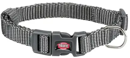 Нашийник Trixie Premium для собак, нейлон, L–XL: 40–65 см/25 мм, графітовий