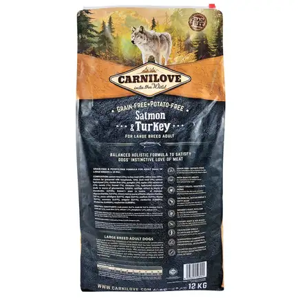 Сухий корм Carnilove Salmon & Turkey для дорослих собак великих порід, лосось та індичка, 12 кг: додаткове фото 4