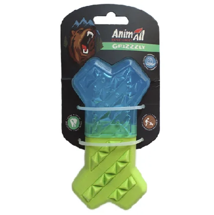 Іграшка AnimAll GrizZzly для собак, кісточка охолоджуюча, 13.5 × 7.4 см
