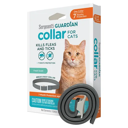 Sergeant’s Guardian Flea&Tick Cat Collar ГАРДІАН НАШИЙНИК від бліх і кліщів для котів від 2.3кг Сірий