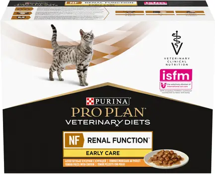 Вологий дієтичний корм PRO PLAN VETERINARY DIETS NF Renal Function Early Care для дорослих котів при патології нирок на ранніх стадіях з куркою 10х85 г: додаткове фото 2