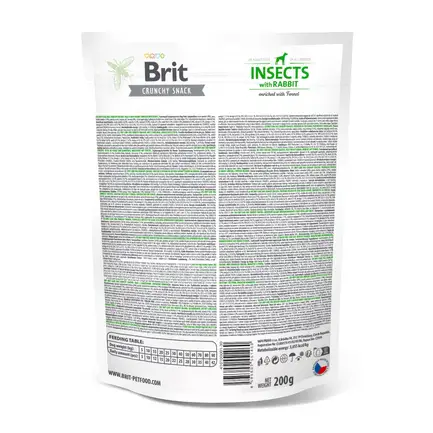 Ласощі для собак Brit Care Dog Crunchy Cracker Insects для імунітету, комахи, кролик і фенхель, 200 г: додаткове фото 3
