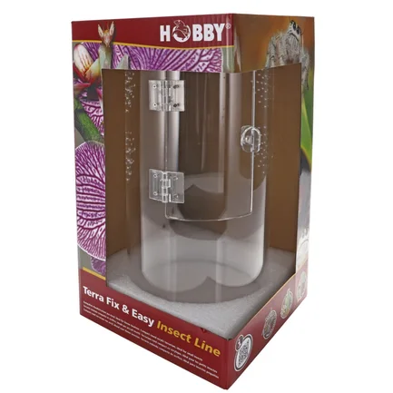 Тераріум для комах та павуків Hobby Terra Fix & Easy Insect Line 15×15×30 см акриловий 360° (36028): додаткове фото 6