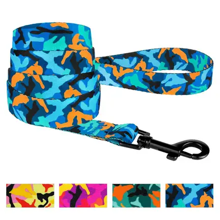 Повідець для Собак BronzeDog Urban Camo Нейлоновий Синій XL: додаткове фото 3