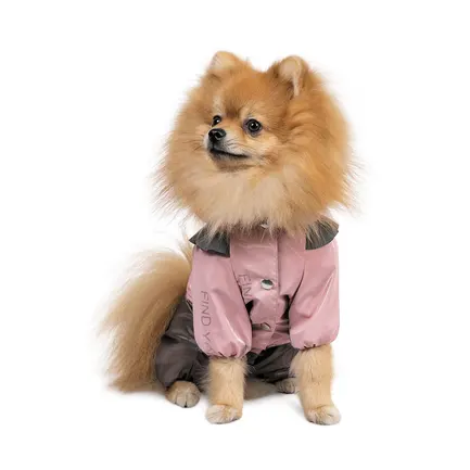 Дощовик Pet Fashion «Ariel» для дівчинки, розмір L, рожевий: додаткове фото 2