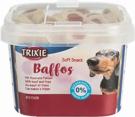 Вітамінізовані ласощі Trixie Soft Snack Baffos для собак, яловичина/рубець, 140 г