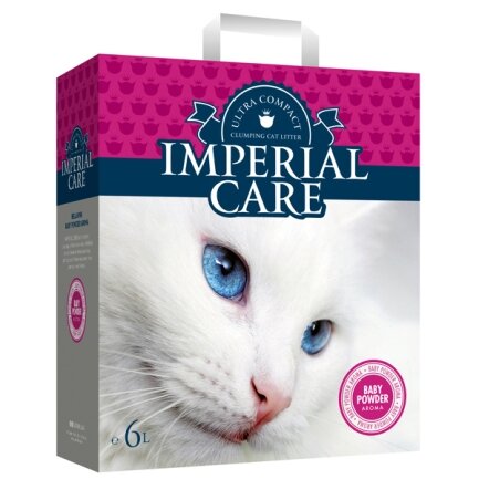 Imperial Care Baby Powder ІМПЕРІАЛ КЕА З АРОМАТОМ ДИТЯЧОЇ ПУДРИ ультрагрудкувальний наповнювач у котячий туалет 6 л