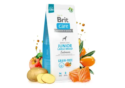 Сухий корм Brit Care Dog Grain-free Junior Large Breed для молодих собак великих порід, беззерновий з лососем, 12 кг: додаткове фото 6