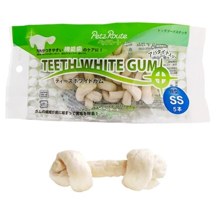 Petz Route Teeth White Gum ПЕТС РУТ КІСТКА ДЛЯ ЧИЩЕННЯ ЗУБІВ жувальні ласощі для собак SS