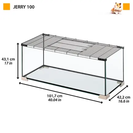 Ferplast CAGE бокс для гризунів, скло: додаткове фото 2