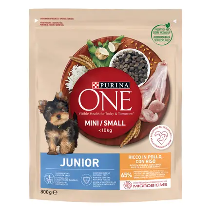 Сухий корм PURINA ONE Mini/Small Junior для цуценят дрібних порід з куркою 800 г: додаткове фото 2