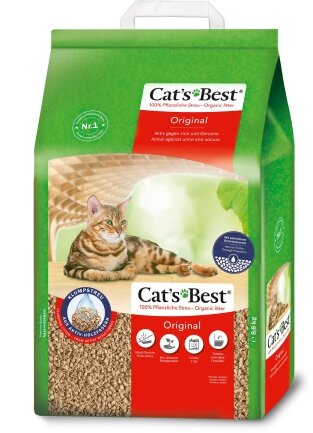 Наповнювач Cat’s Best Original для котячого туалету, деревний, 20 л/8,6 кг