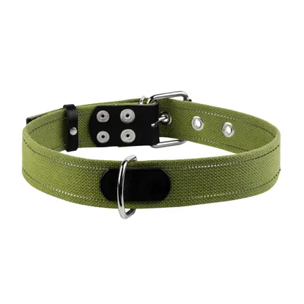 Нашийник для собак бавовняна тасьма CoLLaR Брезент (ширина 25мм, довжина 41-53см): додаткове фото 2