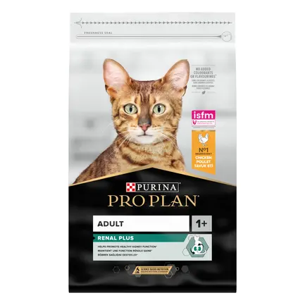 Сухий корм PRO PLAN Adult 1+ Renal Plus для дорослих котів з куркою 10 кг