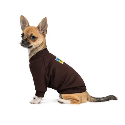 Толстовка Pet Fashion Made in Ukraine для собак, розмір M, шоколадний: додаткове фото 2