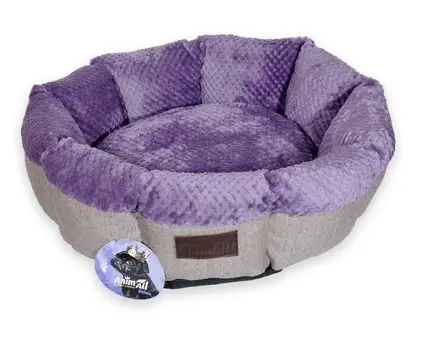 Лежак AnimAll Mary S Lavander для собак, лавандовий, 50×50×15 см