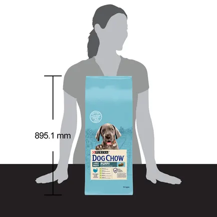 Сухий корм DOG CHOW Large Breed Puppy <2 для цуценят з індичкою 14 кг: додаткове фото 5
