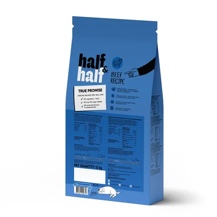 Сухий корм Half&Half для дорослих собак великих порід, із яловичиною, 12 кг: додаткове фото 2