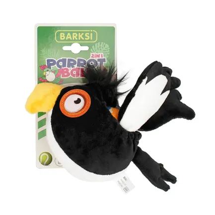 Іграшка Barksi Parrot Ball Папуга з м'ячиком 2 в 1 22 см: додаткове фото 2