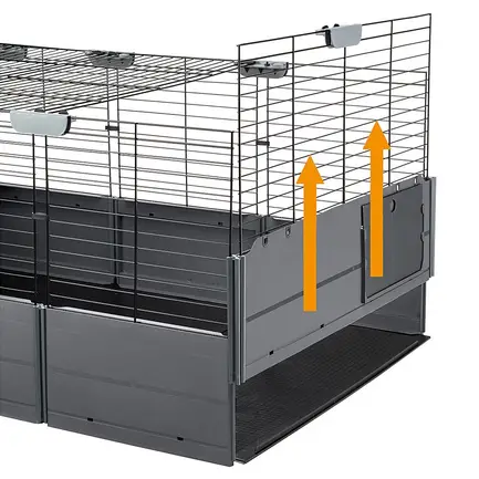 Ferplast CAGE MULTIPLA DOUBLE BLACK Клітка для гризунів: додаткове фото 9