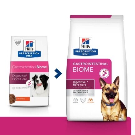 Hill’s Prescription Diet Gastrointestinal Biome Сухий корм для собак при захворюваннях шлунково-кишкового тракту, з куркою, 10 кг — Фото 1