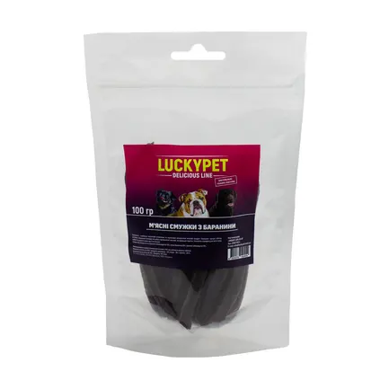 Ласощі Luсky Pet Мясні смужки з баранини 100г