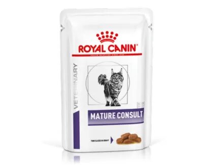 Дієтичний вологий корм Royal Canin MATURE CONSULT CAT (шматочки у соусі) для котів 85 г