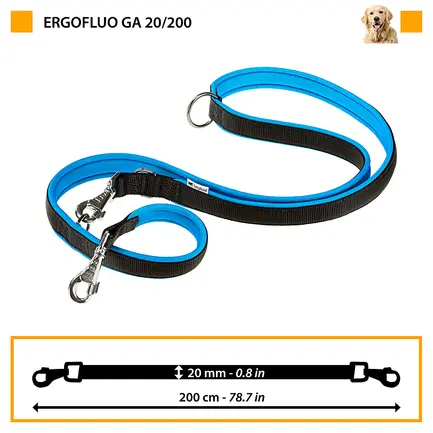 Ferplast ERGOFLUO MATIC GA20/200 Повідець з автомат карабіном: додаткове фото 2