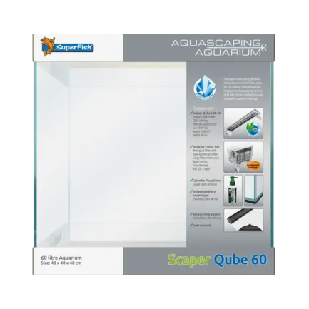 Акваріум скляний - Superfish Scaper Qube 60 (A4051710): додаткове фото 2