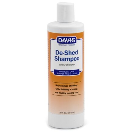 Davis De-Shed Shampoo ДЕВІС ПОЛЕГШЕННЯ ЛИНЬКИ шампунь для собак і котів, концентрат 0,355 л