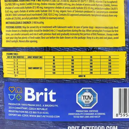 Сухий корм Brit Premium Dog Junior M для цуценят та юніорів середніх порід, з куркою, 3 кг: додаткове фото 5