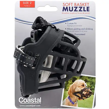 Coastal Soft Basket Muzzle КОСТАЛ СОФТ БАСКЕТ МАЗЛ силіконовий намордник для собак розмір 2
